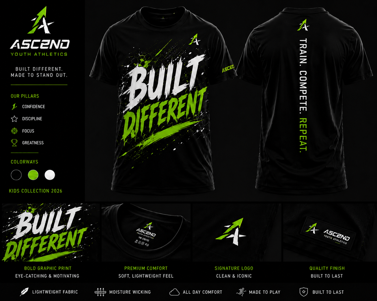 Built Different Youth t-shirt
